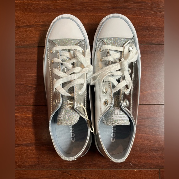 Converse CTAS OX Low Top Womens 8 Metallic Granite Glitter Sneaker Shoe A05433F - Picture 5 of 16